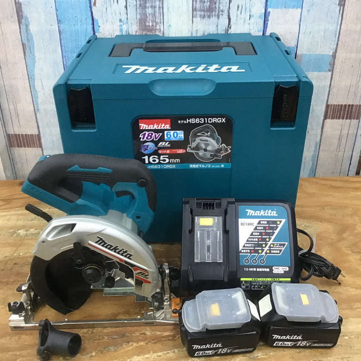 ★マキタ(makita) 165㎜コードレス丸のこ HS631DRGX【柏店】