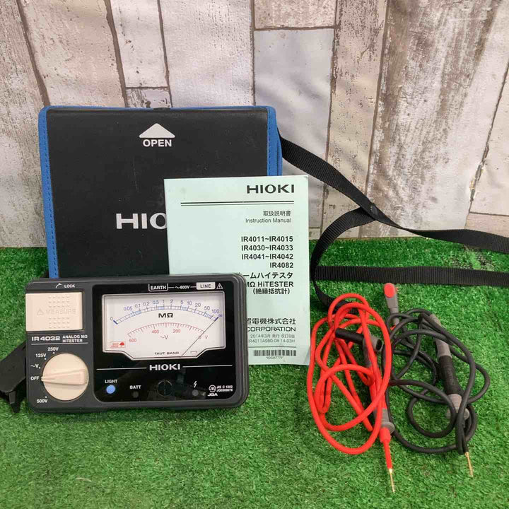 日置電機(HIOKI) アナログメグオームハイテスター 3レンジ 絶縁抵抗計 IR4032【町田店】