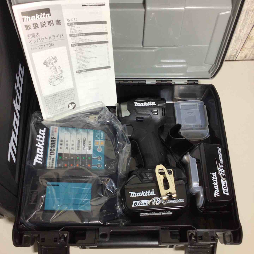 【未使用品】 マキタ makita コードレス インパクトドライバー TD173DRGX TD173DRGXB TD173DRGXO 5台セット 青 ブルー 黒 ブラック オリーブ【戸田店】