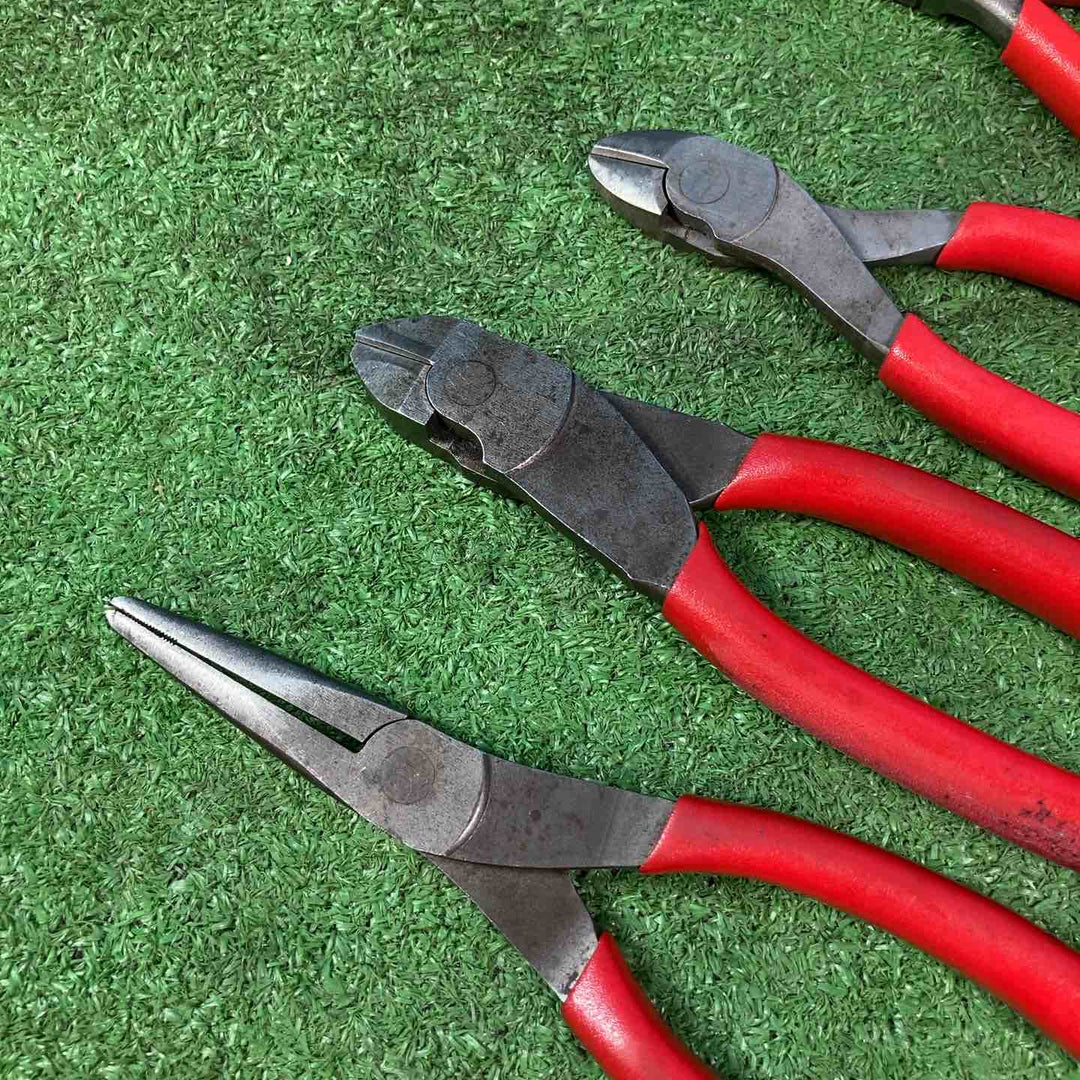 スナップオン/Snap-on ニッパー 86CF/87CF、ノーズプライヤー 96CF、ロングノーズプライヤー 496BCP/497CCP 計5点セット 【岩槻店】