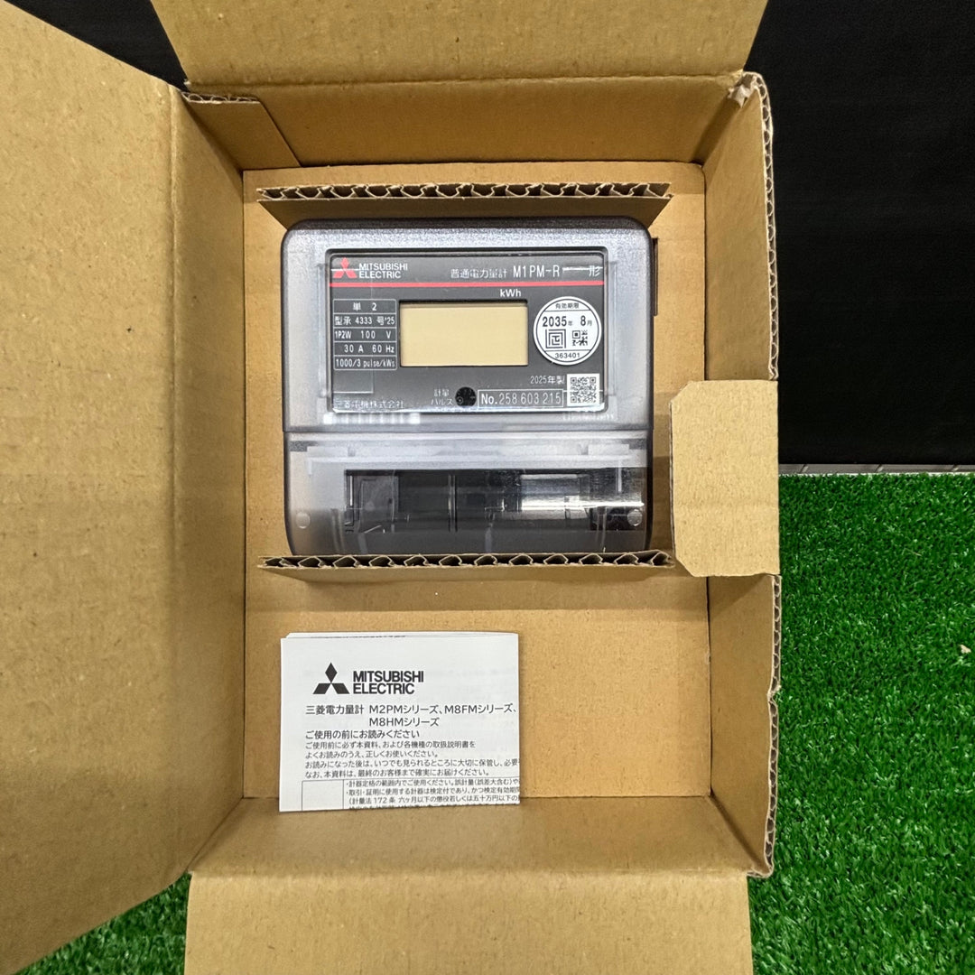 【未使用品】三菱電機 電子式単相2線式普通電力量計 100V 30A M1PM-R【電材館越谷店】