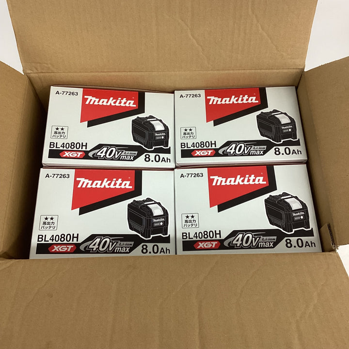 マキタ(makita) リチウムイオンバッテリー 40Vmax/8.0Ah BL4080H A-77263 4点セット【狭山】