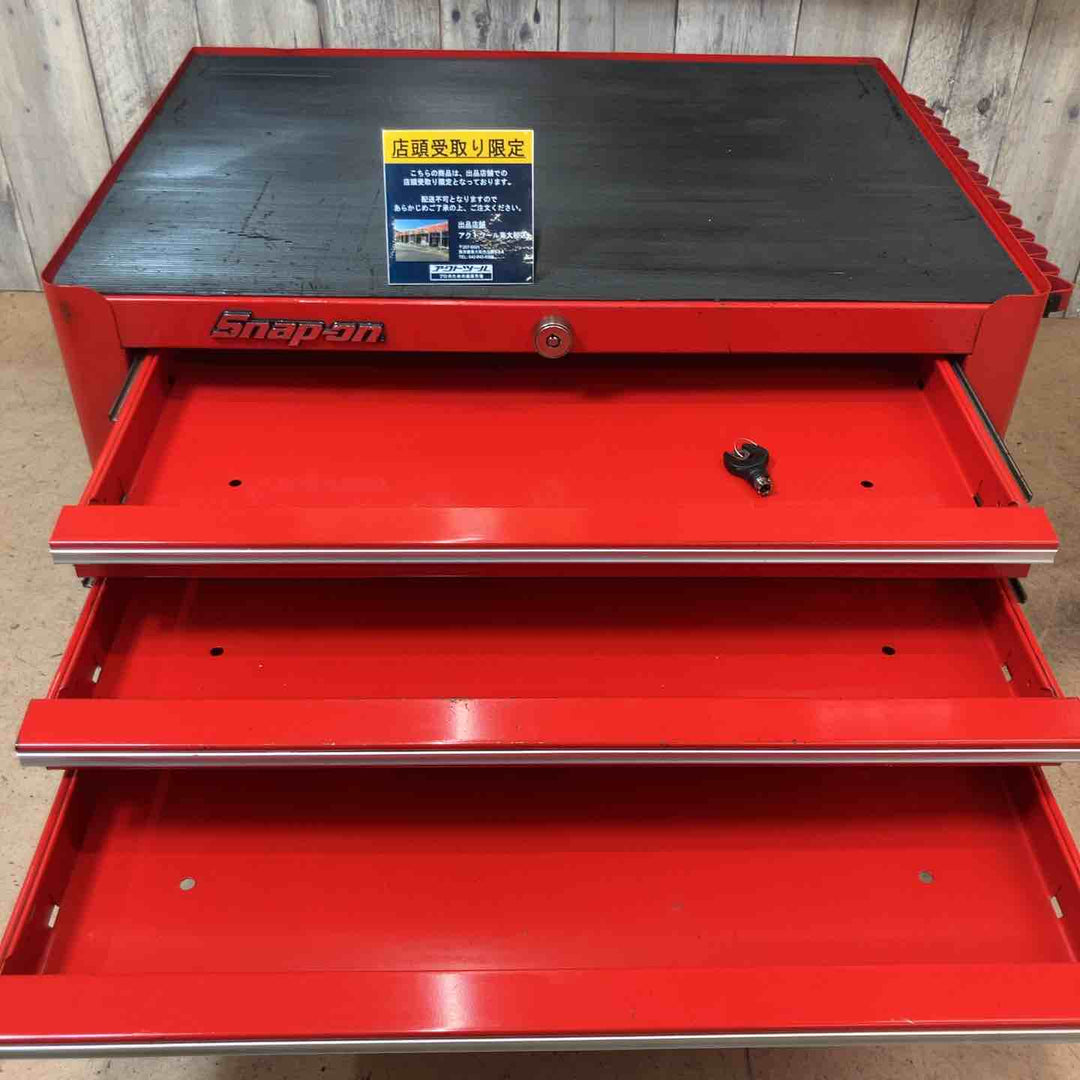 【中古品/店頭受取り限定】 スナップオン(Snap-on) 3段ミドルチェスト KRA3063 鍵付き ビンテージ カナダ製 【東大和店】