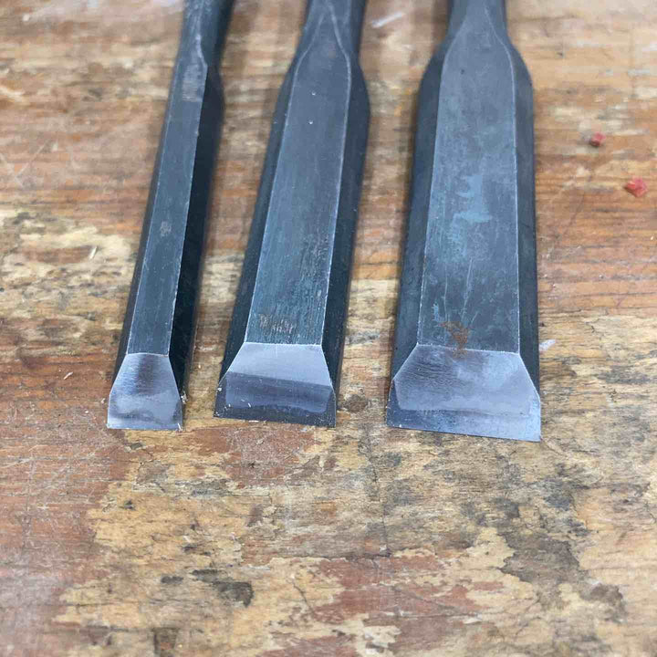 【中古品】　「是重」銘 鑿 5本組 のみ 和工具 大工道具【柏店】