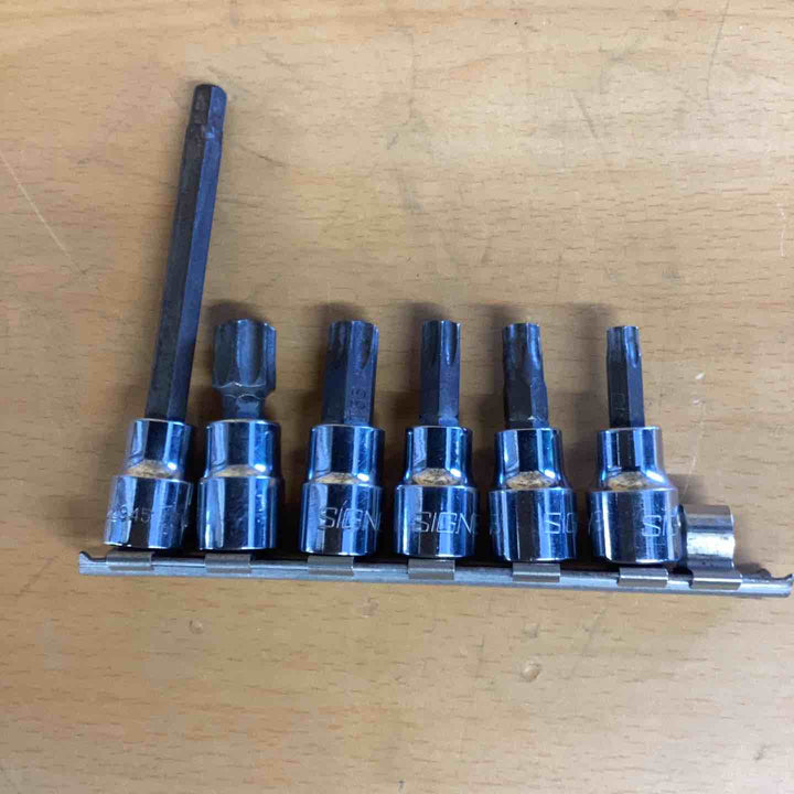 SIGNET ビットソケット6個セット（22945 7mm,22870 T50,22867 T40,22869 T50,22868 T45,22871)【草加店】