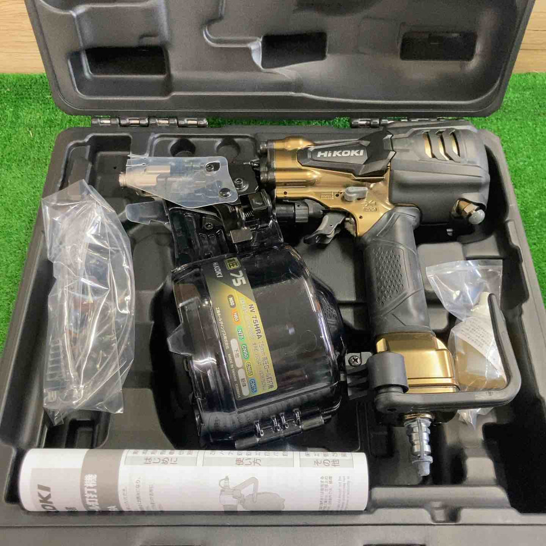 ★ハイコーキ(HIKOKI ※旧:日立工機) 高圧エア釘打ち機 NV75HRA(N)【町田店】