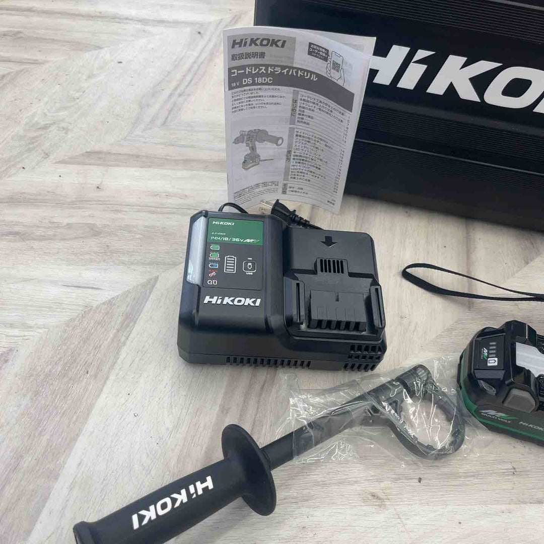 ★ハイコーキ(HIKOKI ※旧:日立工機) コードレスドリルドライバー DS18DC(2XPZ)【越谷店】