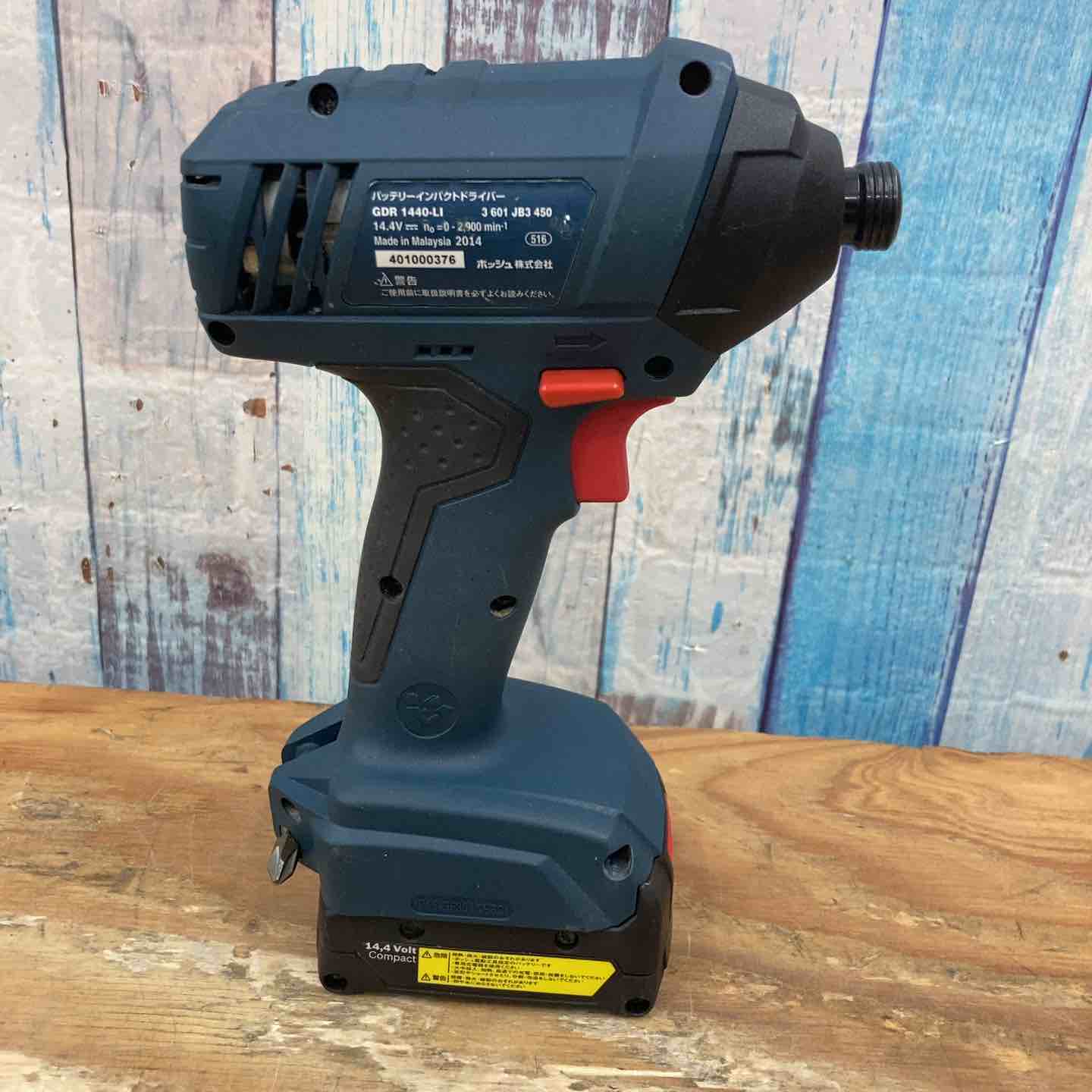 ボッシュ GDR1440-LI インパクトドライバー【リライズ野田愛宕店】【店頭取引限定】【中古】管理番号：IT3GAZ1JN0PC 中古品】 ボッシュ/BOSCH コードレスインパクトドライバー GDR1440-LI