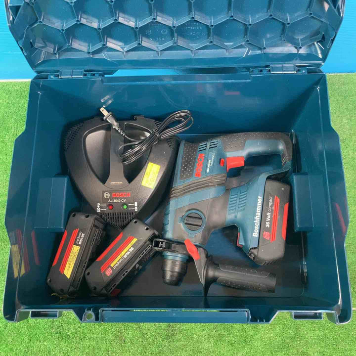 ★ボッシュ(BOSCH) コードレスハンマドリル GBH36V-LIY バッテリー3個セット【岩槻店】