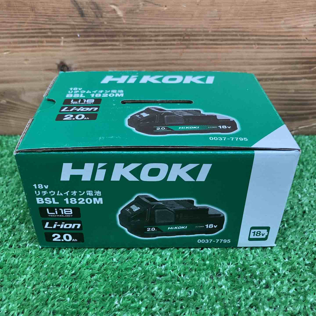 【未使用品】 ハイコーキ/HIKOKI ※旧:日立工機 リチウムイオンバッテリー 18V/2.0Ah BSL1820M 【鴻巣店】