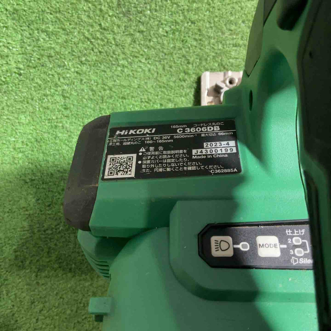 ★ハイコーキ(HIKOKI ※旧:日立工機) コードレスマルノコ C3606DB(NN)【川口店】