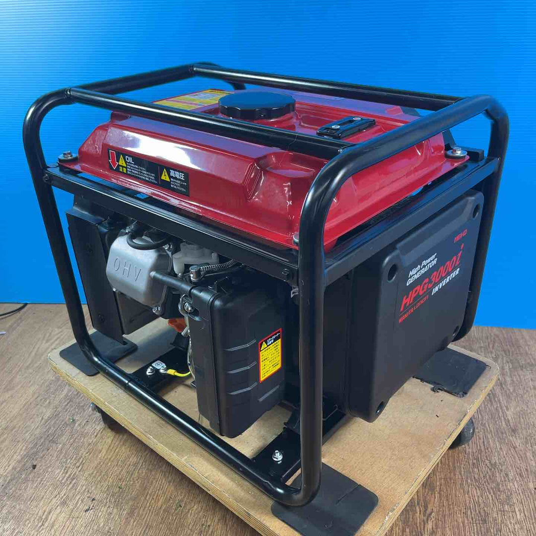 【店頭受取り限定】◇ワキタ(MEIHO) インバーター式ガソリン発電機 HPG3000i 奥行48.4×高さ41.7×幅42cm【岩槻店】