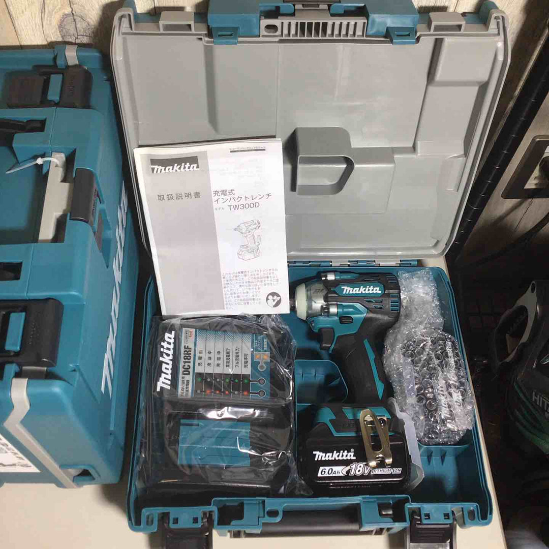 【未使用品】 マキタ makita コードレス インパクトレンチ TW300DRGX 4台 バッテリー&充電器付 フルセット 純正 充電式 18V 【戸田店】