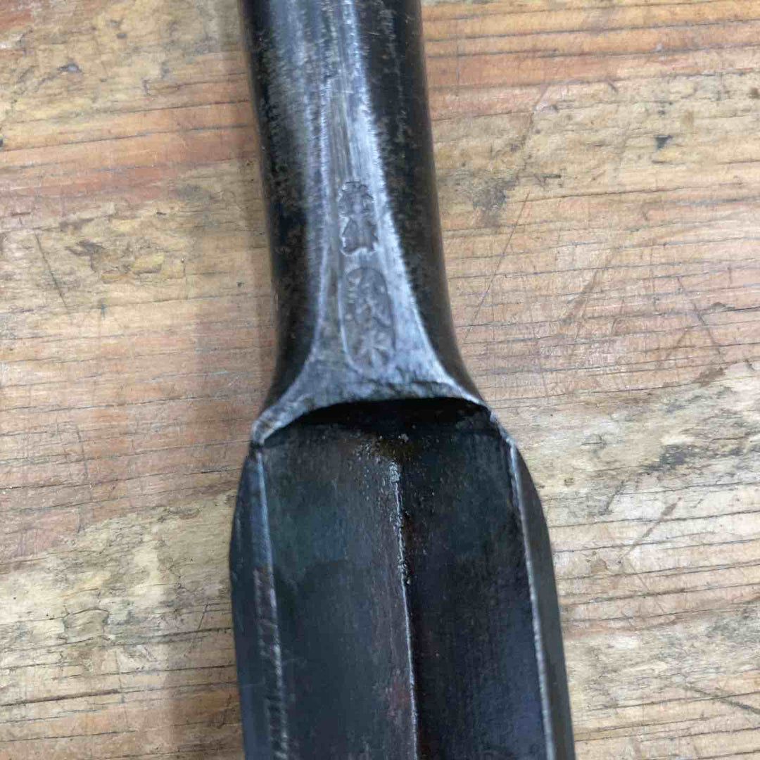 【中古品】　「義永」銘 角型鑿 L字 和工具 大工道具【柏店】