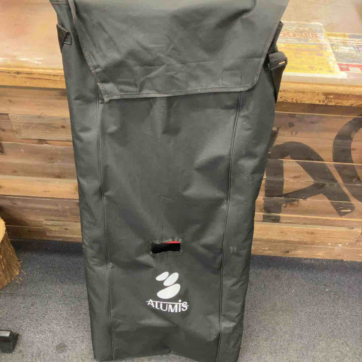 【中古品】アルミス アルミ伸縮はしご 14段 フック付き 4.1m ASH-410BKF 収納袋付き【柏店】