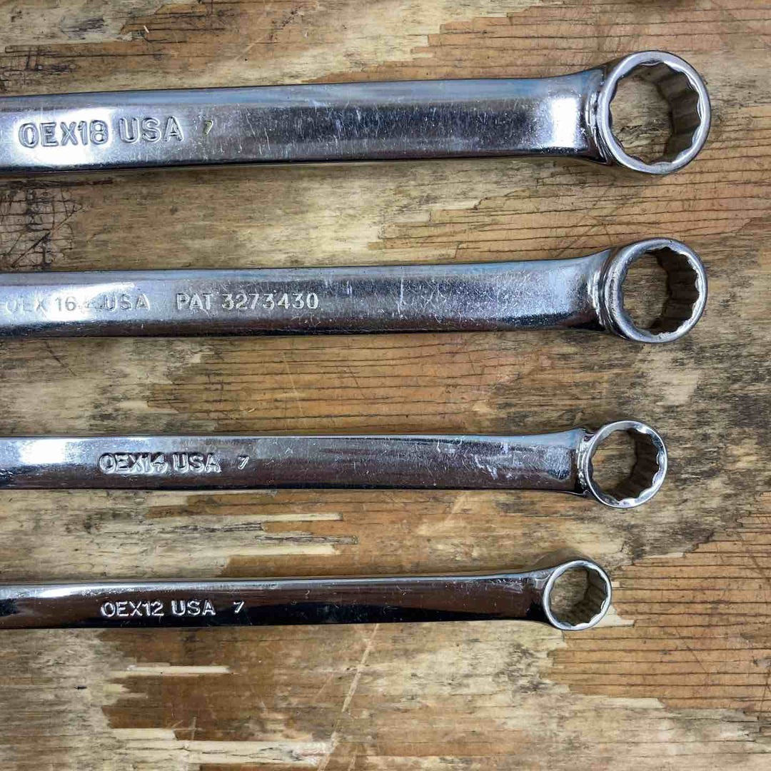 【中古品】▲スナップオン(Snap-on) コンビネーションレンチ 8本セット OEX28/24/22/20/18/16/14/12 旧ロゴ【柏店】