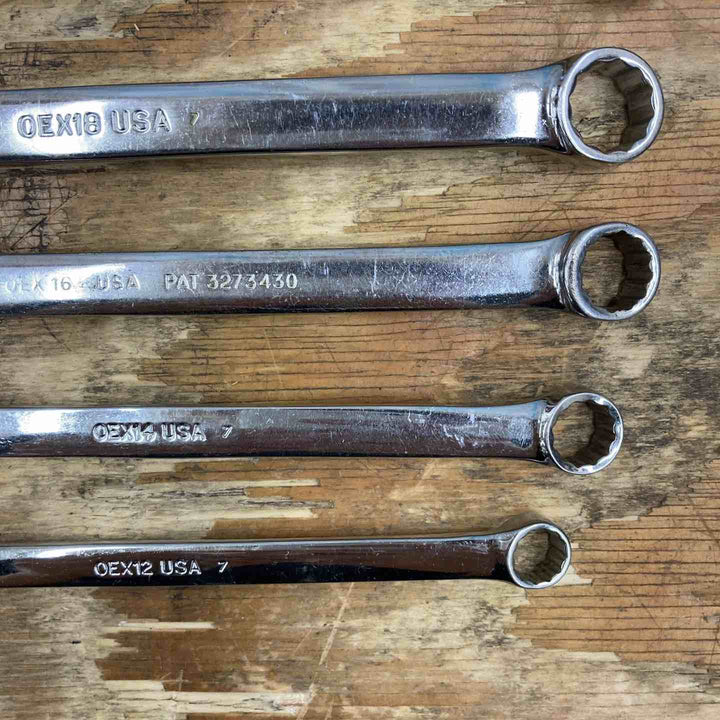 【中古品】▲スナップオン(Snap-on) コンビネーションレンチ 8本セット OEX28/24/22/20/18/16/14/12 旧ロゴ【柏店】