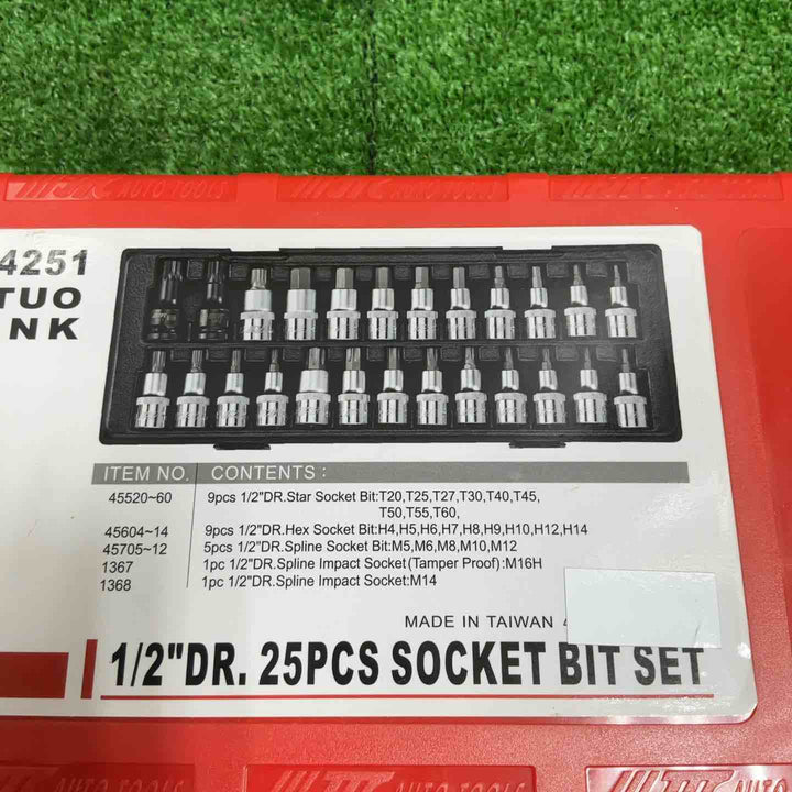 JTC 12.7mm 25PCS ソケットビットセット JTCK4251【草加店】