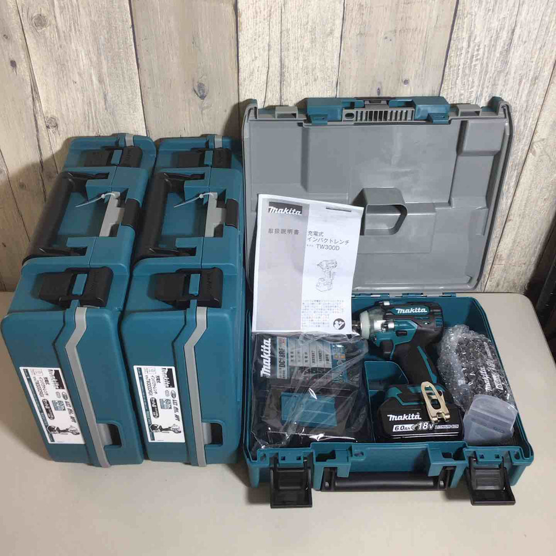 【未使用品】 マキタ makita コードレス インパクトレンチ TW300DRGX 3台 バッテリー&充電器付 フルセット 純正 充電式 18V 【戸田店】