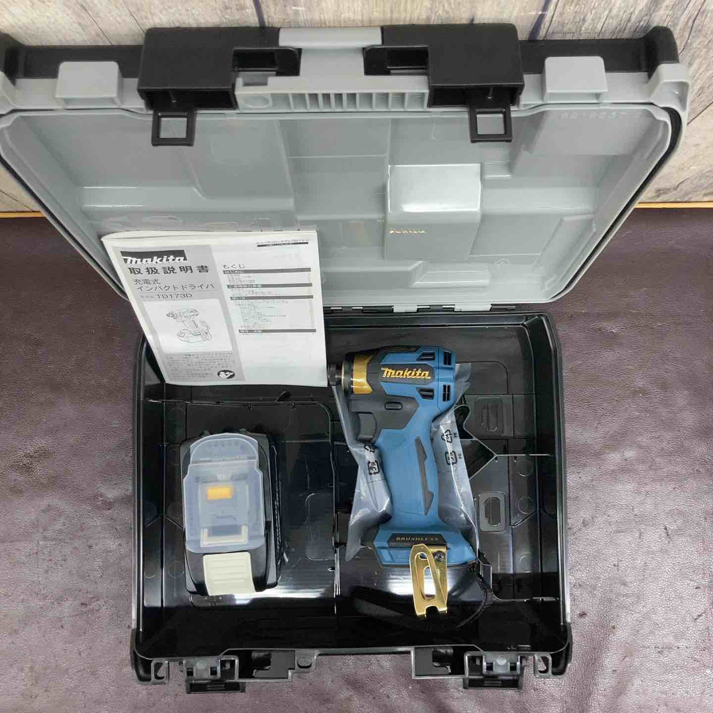 【未使用(店頭展示品)】マキタ(makita) コードレスインパクトドライバー TD173DZPB 限定カラー プレミアムブルー バッテリーBL1890【東大和店】 未使用(店頭展示品)】マキタ(makita) コードレスインパクトドライバー