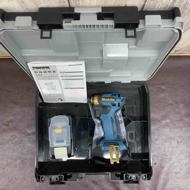 【未使用(店頭展示品)】マキタ(makita) コードレスインパクトドライバー TD173DZPB 限定カラー プレミアムブルー バッテリーBL1890【東大和店】
