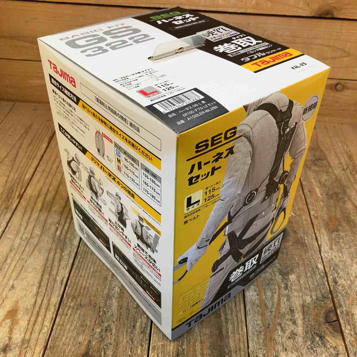 【未使用品】タジマ(Tajima) ハーネスGS＋巻取式ダブルランヤードERL2セット Lサイズ A1GSLER-WL2BK【所沢店】