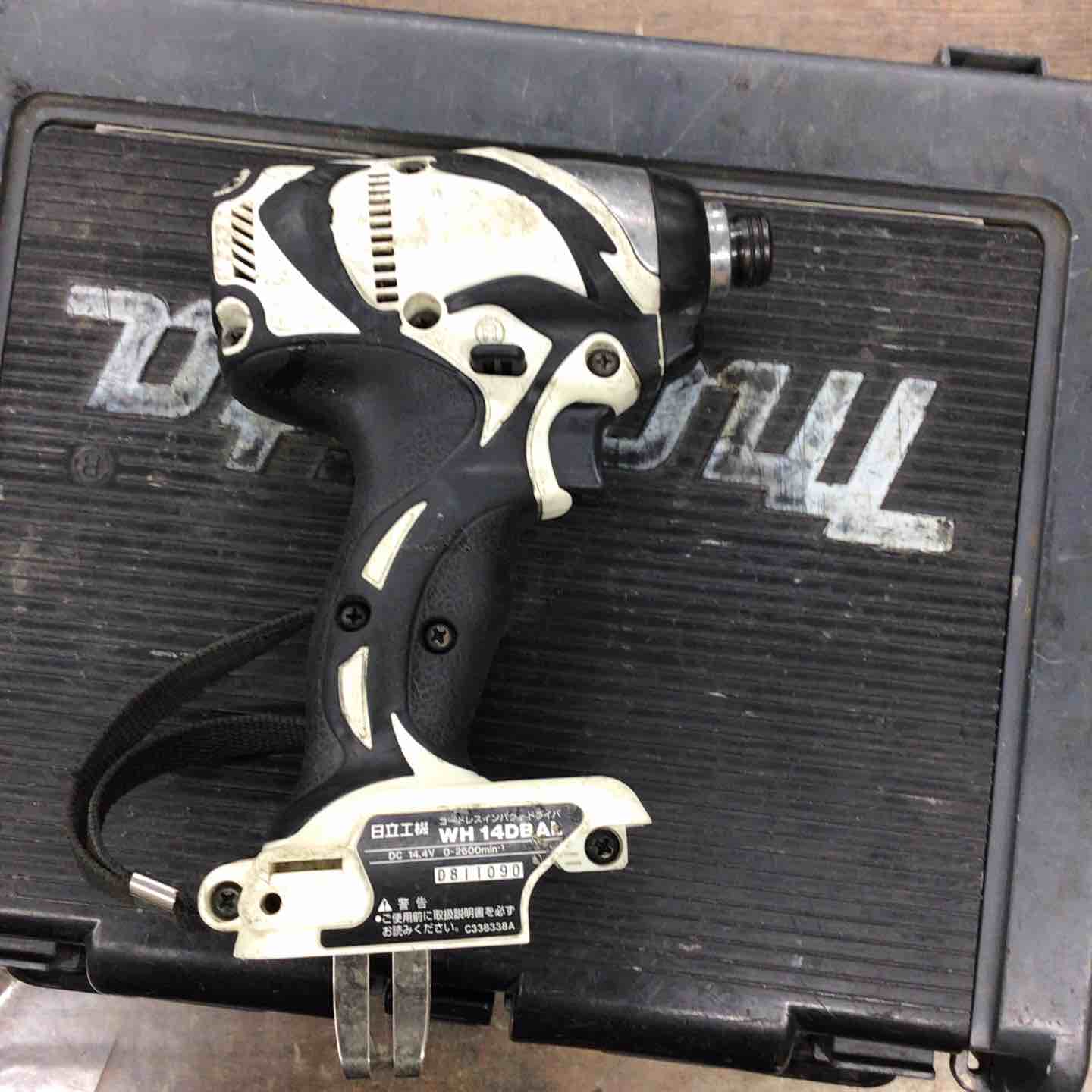 中古品】 日立 コードレスインパクトドライバ WH14DBAL (ホワイト