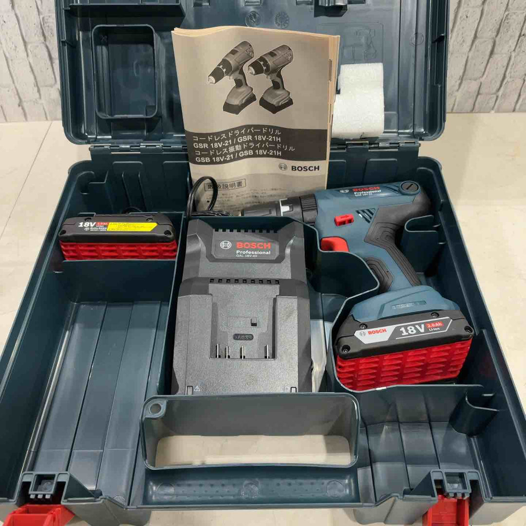 ◇ボッシュ(BOSCH)  18Vコードレス振動ドライバードリル GSB18V-21【川口店】