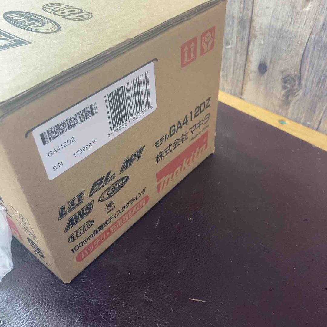 【未使用(店頭展示品)】★マキタ(makita) 100mmコードレスディスクグラインダ GA412DZ【東大和店】