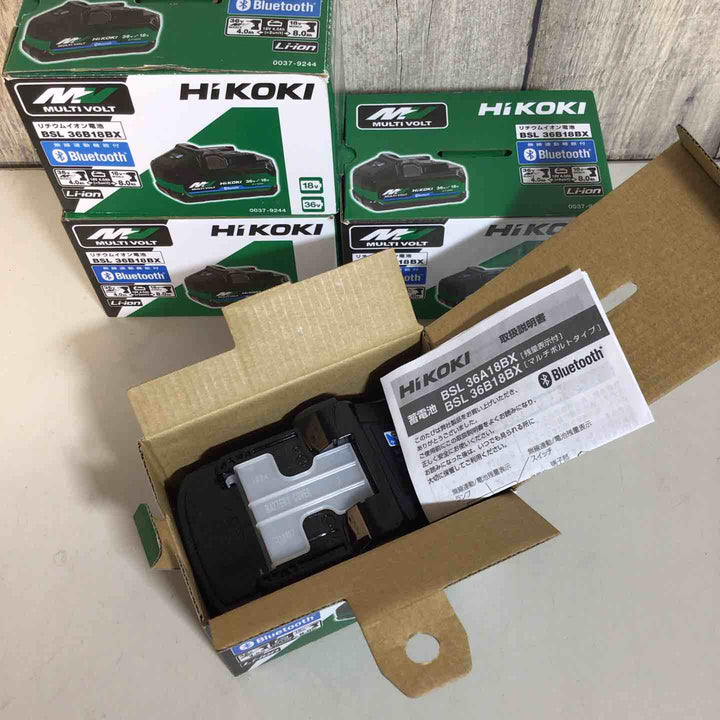 【未使用品】 ハイコーキ HIKOKI 日立 リチウムイオンバッテリー 36V/4.0Ah BSL36B18BX 4個 バッテリー 純正  Bluetooth 36V 18V 【戸田店】