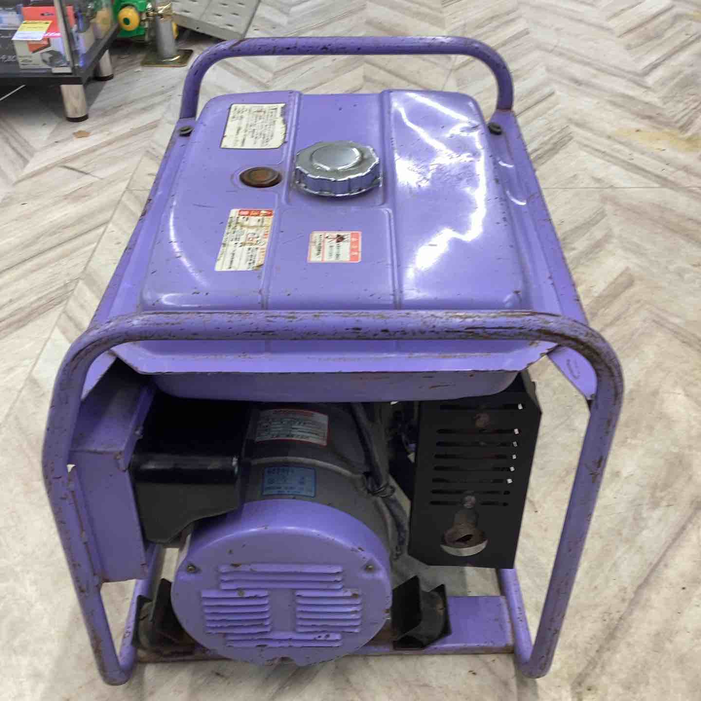 109★AIRMAN★EP2000★発電機★ジャンク★引き取り歓迎 店頭受取り限定▽AIRMAN ⁄ 北越工業 EP2000BLガソリン発電機 紫