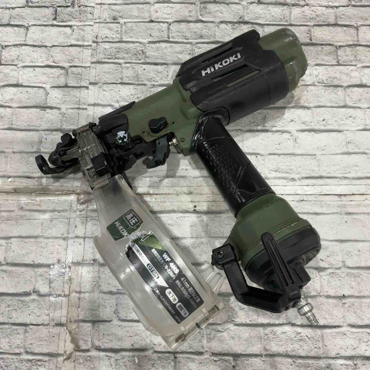 ◇ハイコーキ(HIKOKI ※旧:日立工機) 高圧エアネジ打ち機 WF4HS(AG) アブソリュートグリーン【川口店】