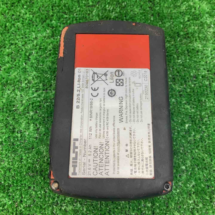 ヒルティ(HILTI) リチウムイオンバッテリー B22 5.2 22V/5.2Ah【川越店】