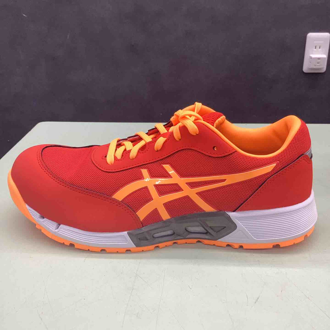 ◇[アシックスワーキング] 安全靴/作業靴 ウィンジョブ CP212 AC JSAA A種先芯 耐滑ソール fuzeGEL搭載 メンズ エレクトリックレッド/オレンジポップ 27.0 cm 3E【越谷店】