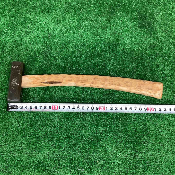 ◇棟誉 四角玄翁 100匁 龍虎彫り　梅の木柄　【越谷店】