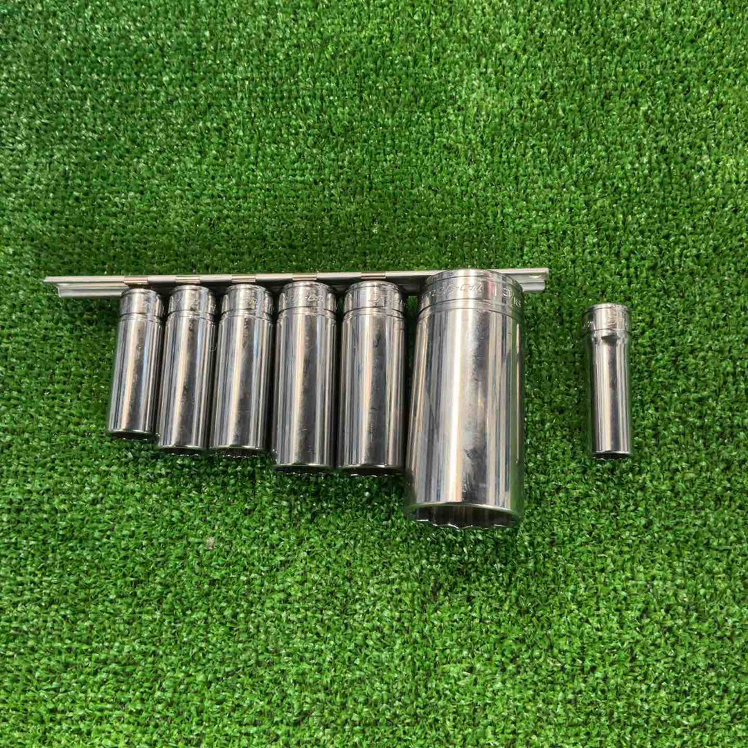 スナップオン(Snap-on) ディープソケット インチ 7個セット SF141・161・181・201・221・241・381【草加店】