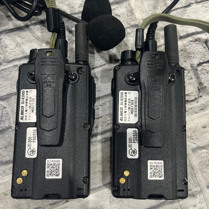 アルインコ(ALINCO) 無線機 DJ-R200D(S) 2点 ヘルメット用ヘッドセット EME-63A 2点 セット【川口店】