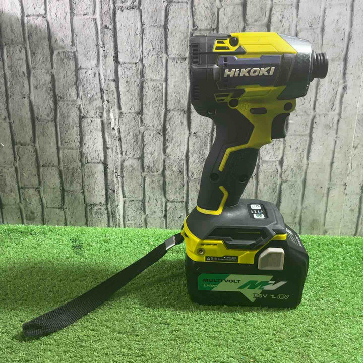 ★ハイコーキ(HIKOKI ※旧:日立工機) コードレスインパクトドライバ スパイダーイエロー WH36DD(2XHYSZ) 36V 動作確認済【川口店】