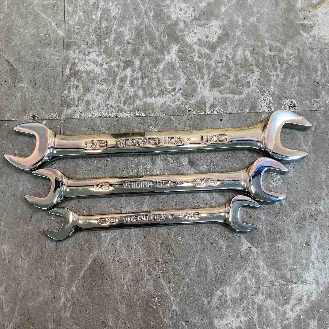 スナップオン(Snap-on) オープンエンドレンチ VO2022B、VO1618B、VO1214B　3点セット【八潮店】