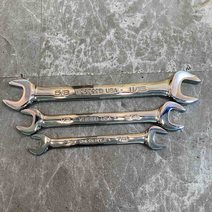 スナップオン(Snap-on) オープンエンドレンチ VO2022B、VO1618B、VO1214B　3点セット【八潮店】