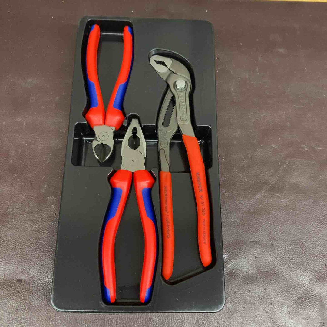 【中古品】クニペックス(KNIPEX) ペンチ0302180/電工ニッパ7002160/プライヤー8701250 3点セット 【東大和店】