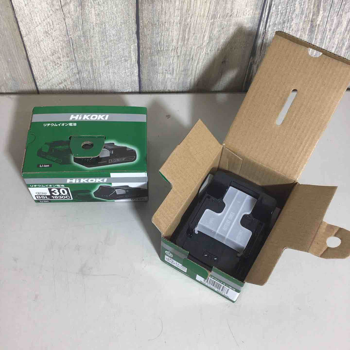 【未使用品】 ハイコーキ HIKOKI 日立 リチウムイオン バッテリー 18V/3.0Ah BSL1830C 2個 薄型軽量 0033-9781 純正 純正品 【戸田店】