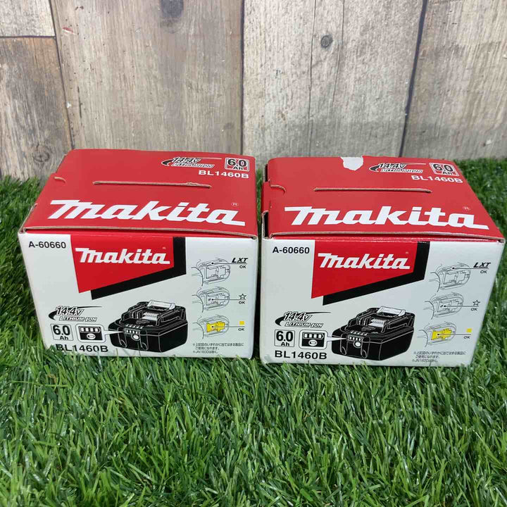 ▼マキタ(makita) リチウムイオンバッテリー 14.4V/6.0Ah BL1460B 2個セット【戸田店】