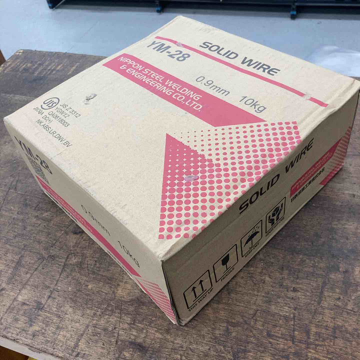 YM-28 ソリッドワイヤー 溶接ワイヤー 0.9㎜ 10kg 日鉄溶接工業【八潮店】