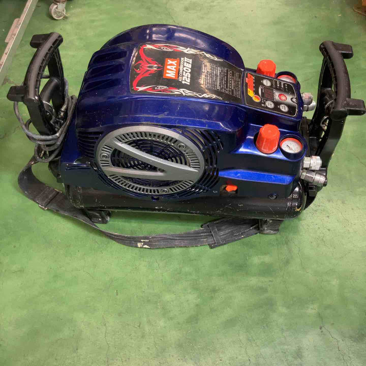 【中古品】マックス(MAX) エアコンプレッサー AK-HH1250E2 限定色ロイヤルブルー 【桶川店】