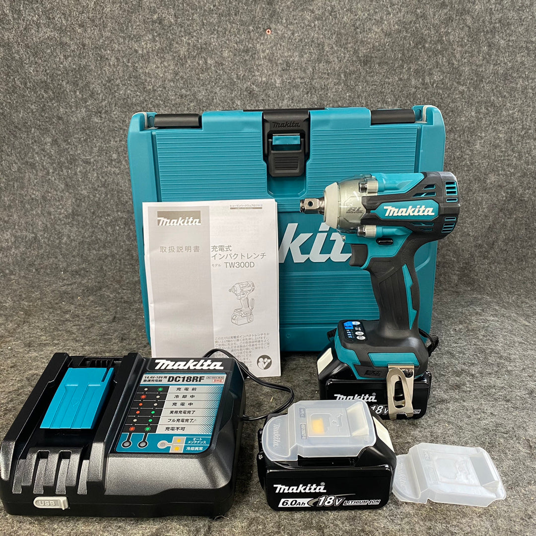 【未使用品】★マキタ(makita) コードレスインパクトレンチ TW300DRGX 2台セット まとめ売り 純正 フルセット【柏店】