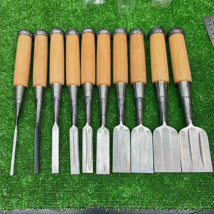 鑿　１０本組　墨流し甚作【藤沢店】