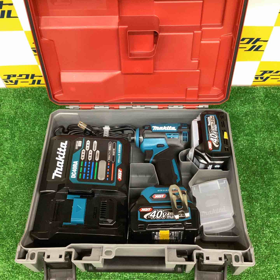 マキタ(Makita) 40v 充電式インパクトドライバ TD003GRAX バッテリー(BL4020×2個)・充電器(DC40RA)・ケース付【越谷店】