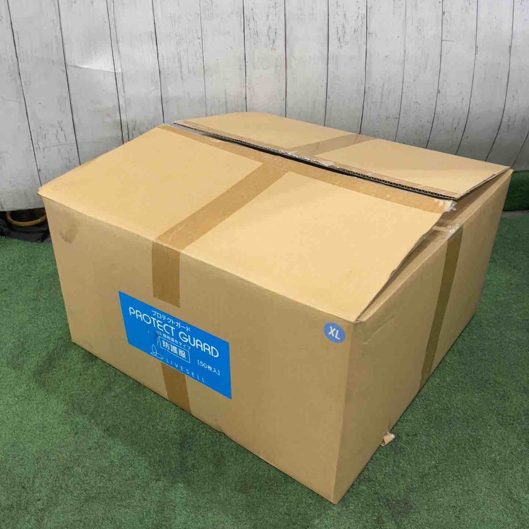 タイベック JIS規格適合 使い捨て防護服 アスベスト医療関係 プロテクトガード XL 50枚入り【川口店】