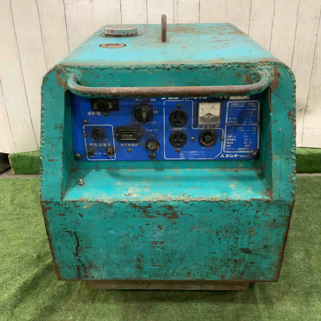 【店頭受取り限定】◇デンヨー(Denyo)  防音型 ガソリン発電機 GA-2600SSM 手動のみ動作確認済【川口店】
